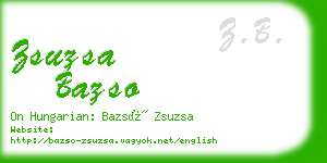 zsuzsa bazso business card